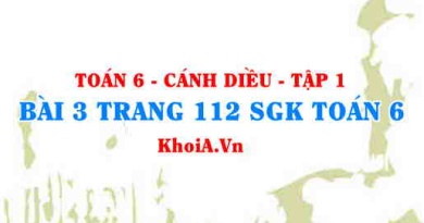 Bài 3 trang 112 SGK Toán 6 tập 1 Cánh Diều